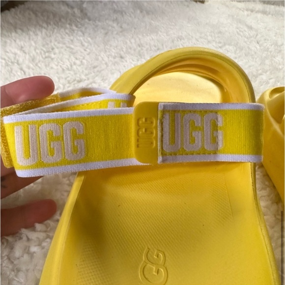 NWT UGG sport yeah sandals sliders in canary yellow women’s 10 foam Yeezy 41 - Picture 7 of 15